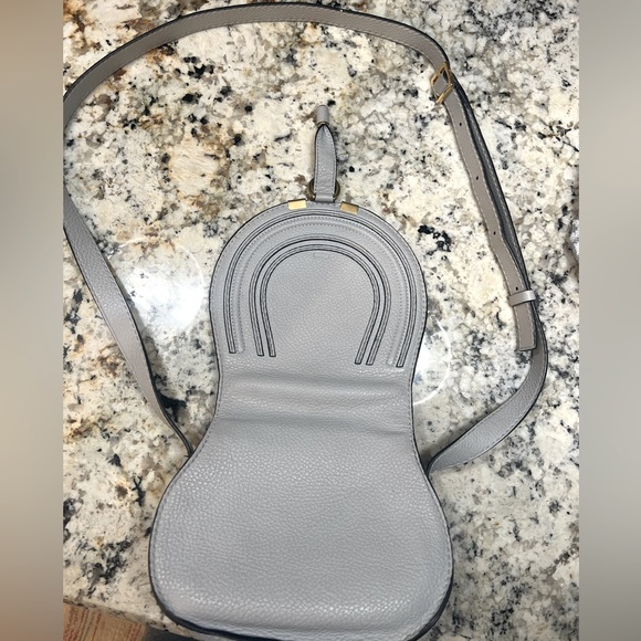 Chloe- MARCIE SADDLE BAG IN GRAINED LEATHER - Picture 9 of 10